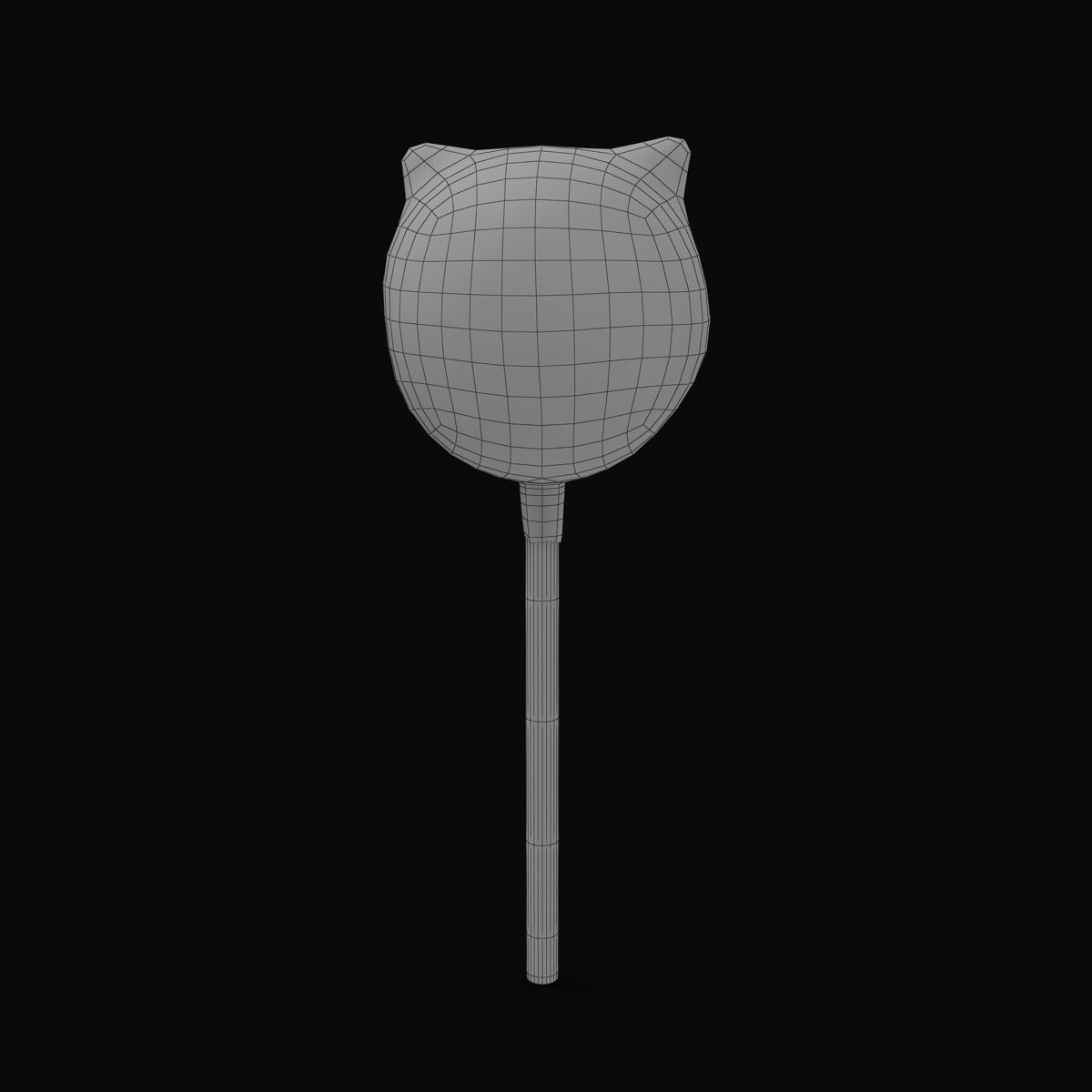 Cake Pop Bear Low-poly 3D model_25