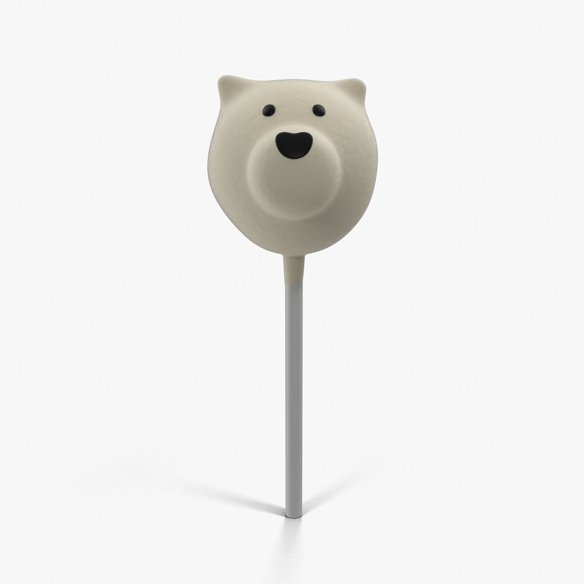 Cake Pop Bear Low-poly 3D model_4