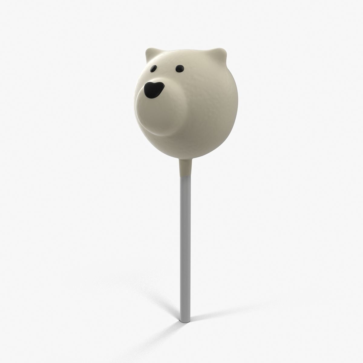 Cake Pop Bear Low-poly 3D model_3