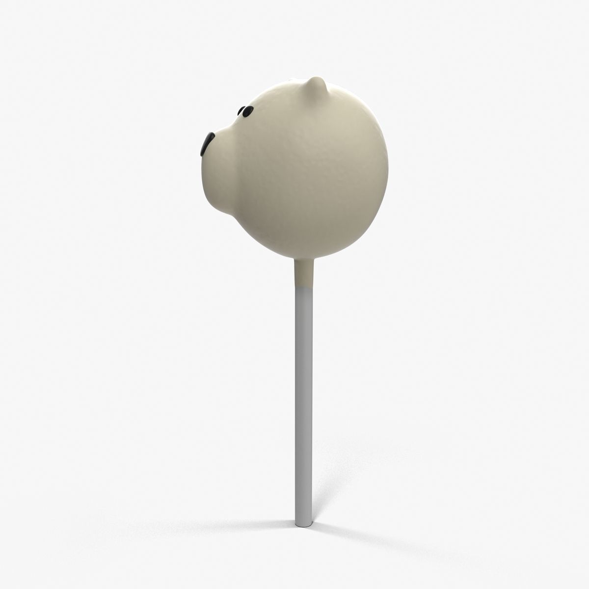 Cake Pop Bear Low-poly 3D model_12