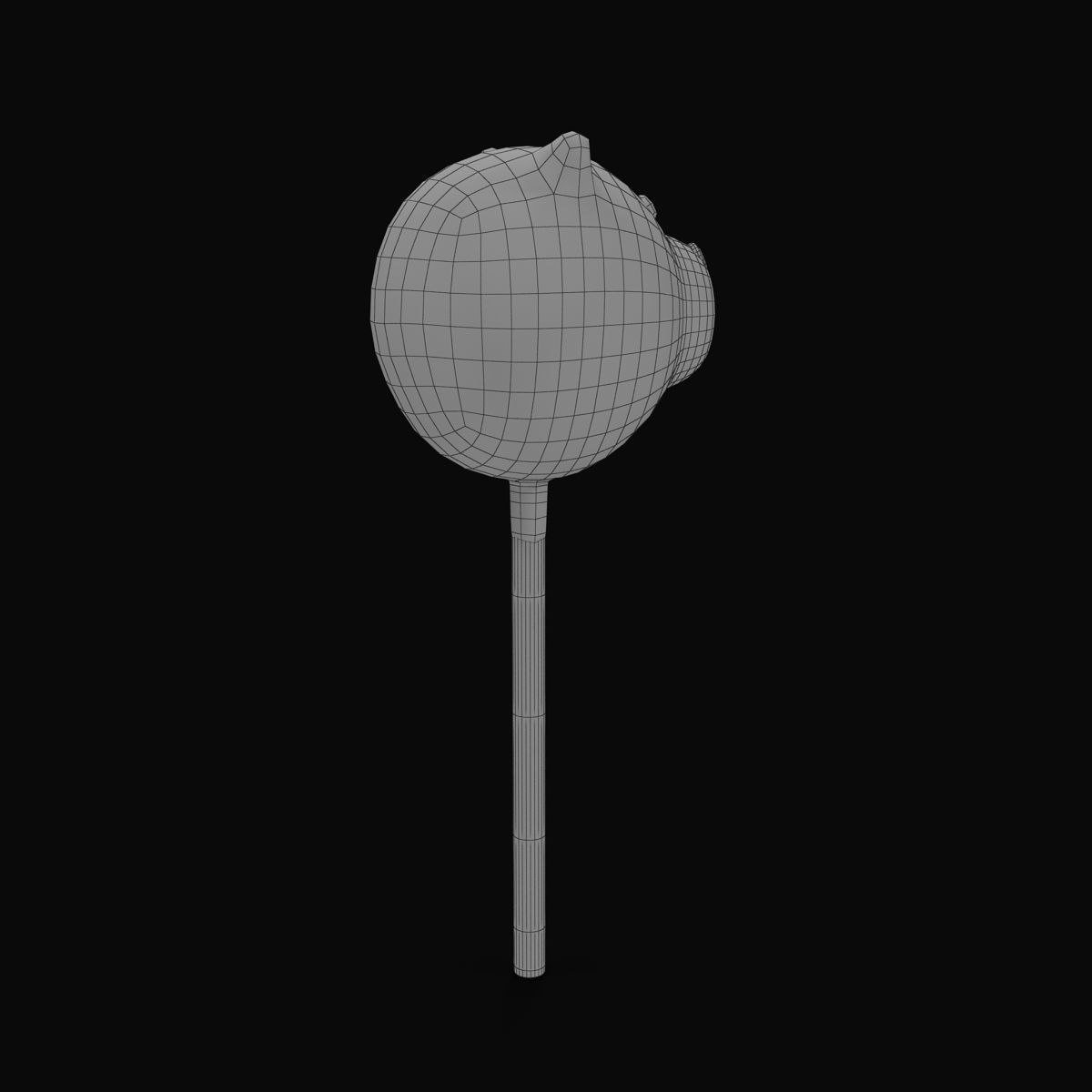 Cake Pop Bear Low-poly 3D model_23