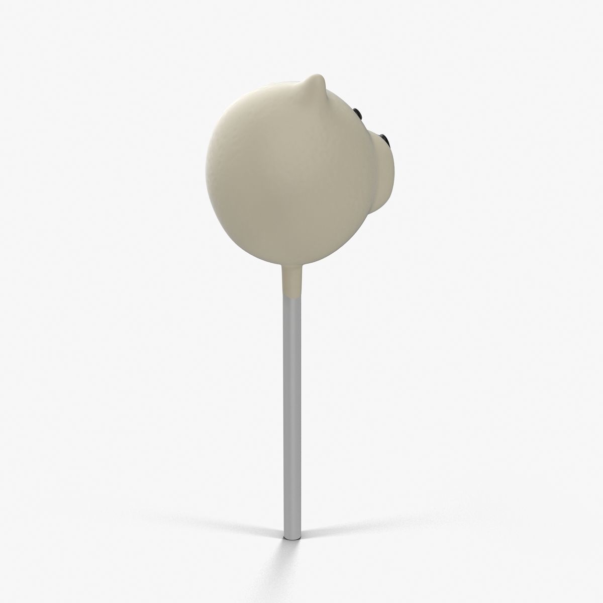 Cake Pop Bear Low-poly 3D model_7