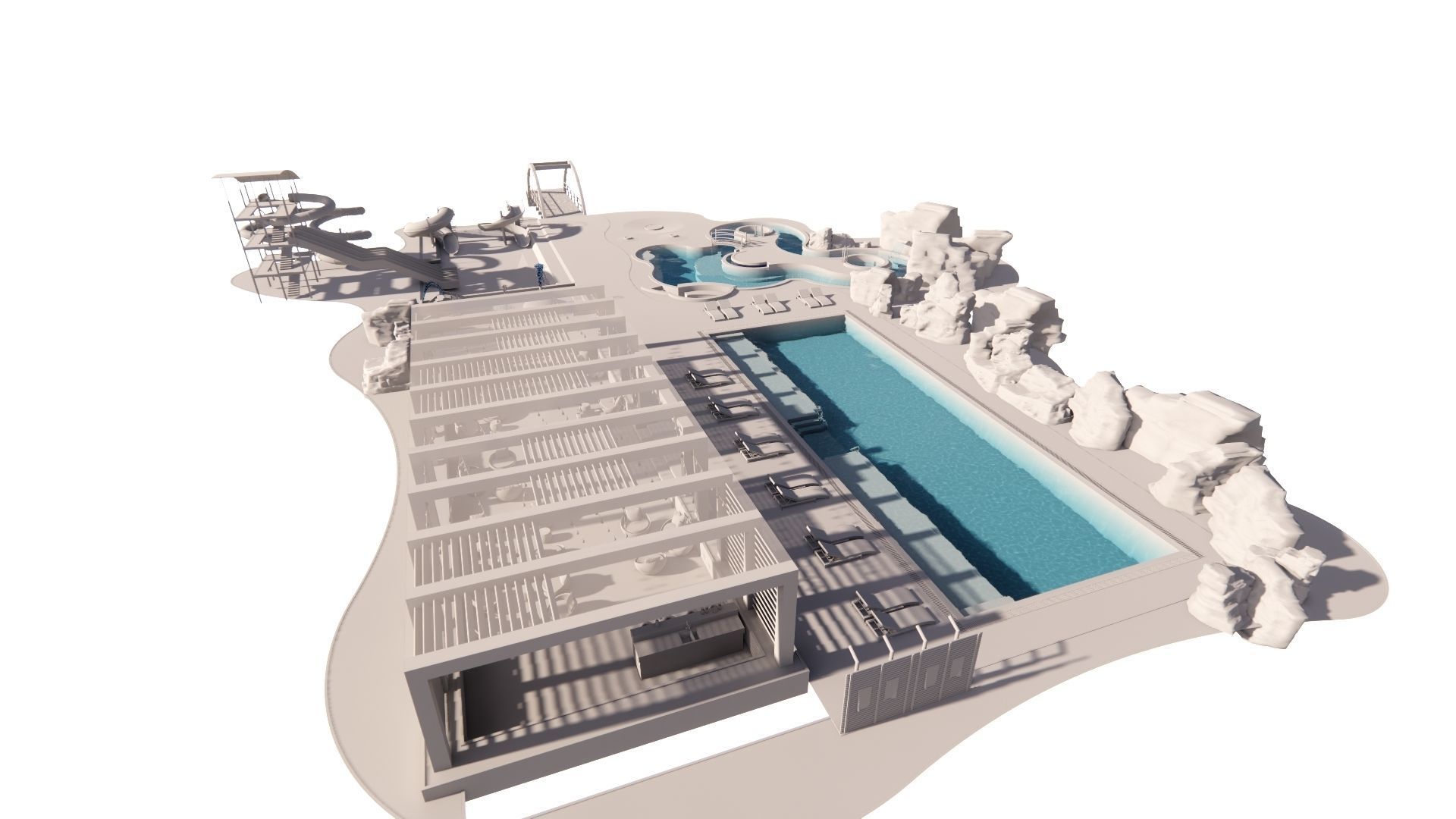 Swimming pool 3D model_18