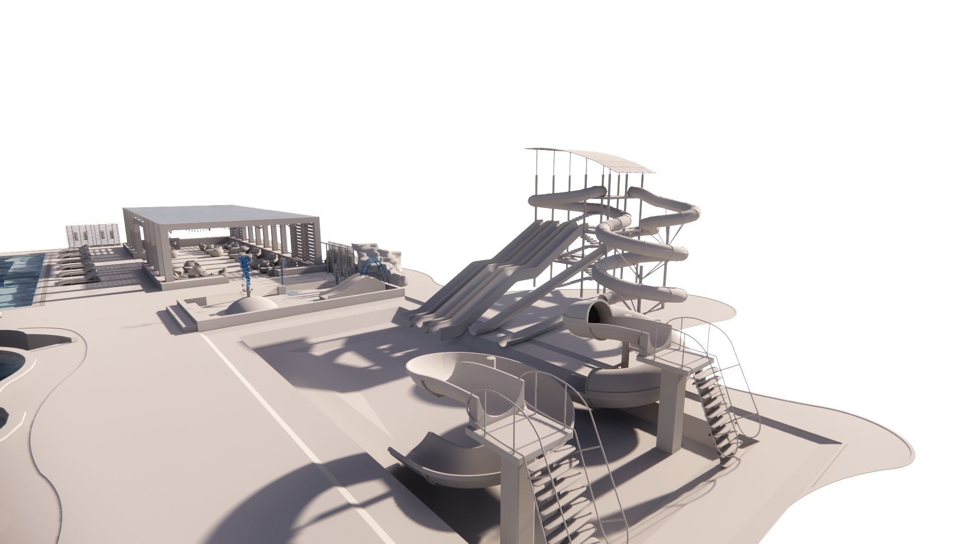 Swimming pool 3D model_15