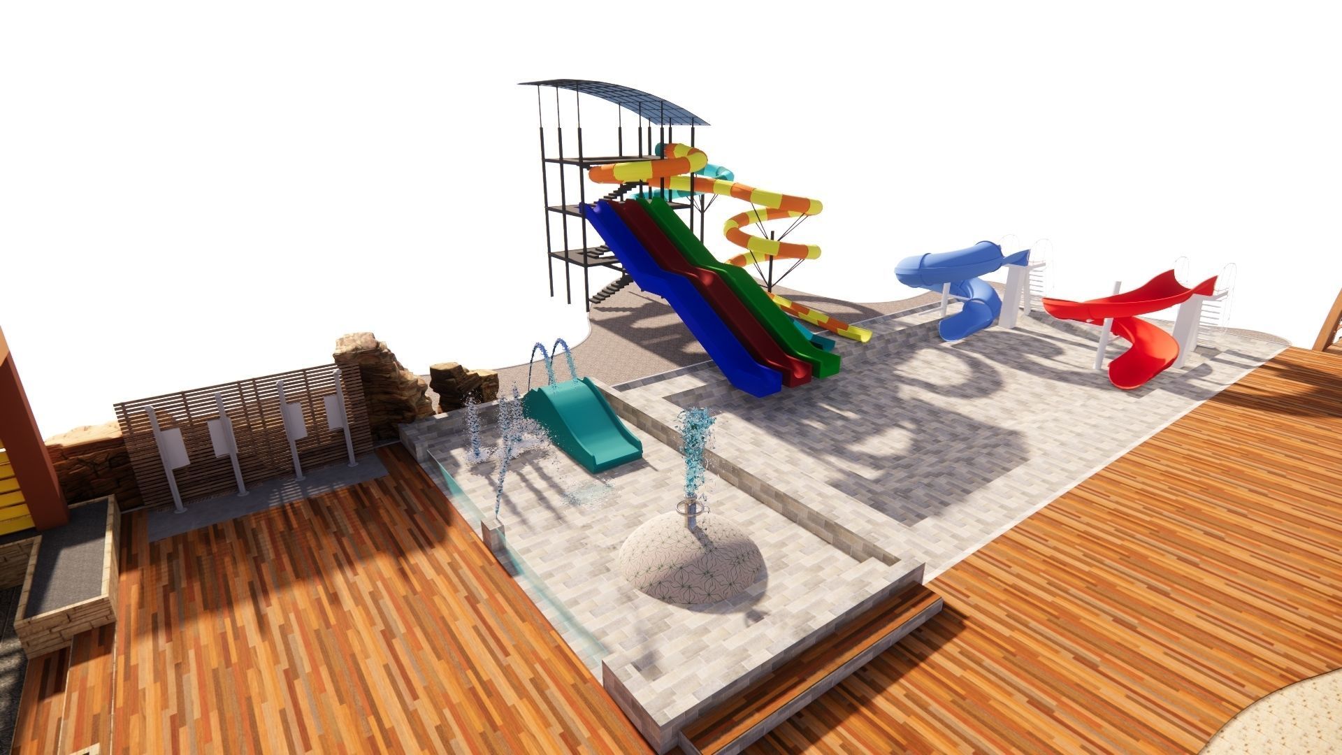 Swimming pool 3D model_13