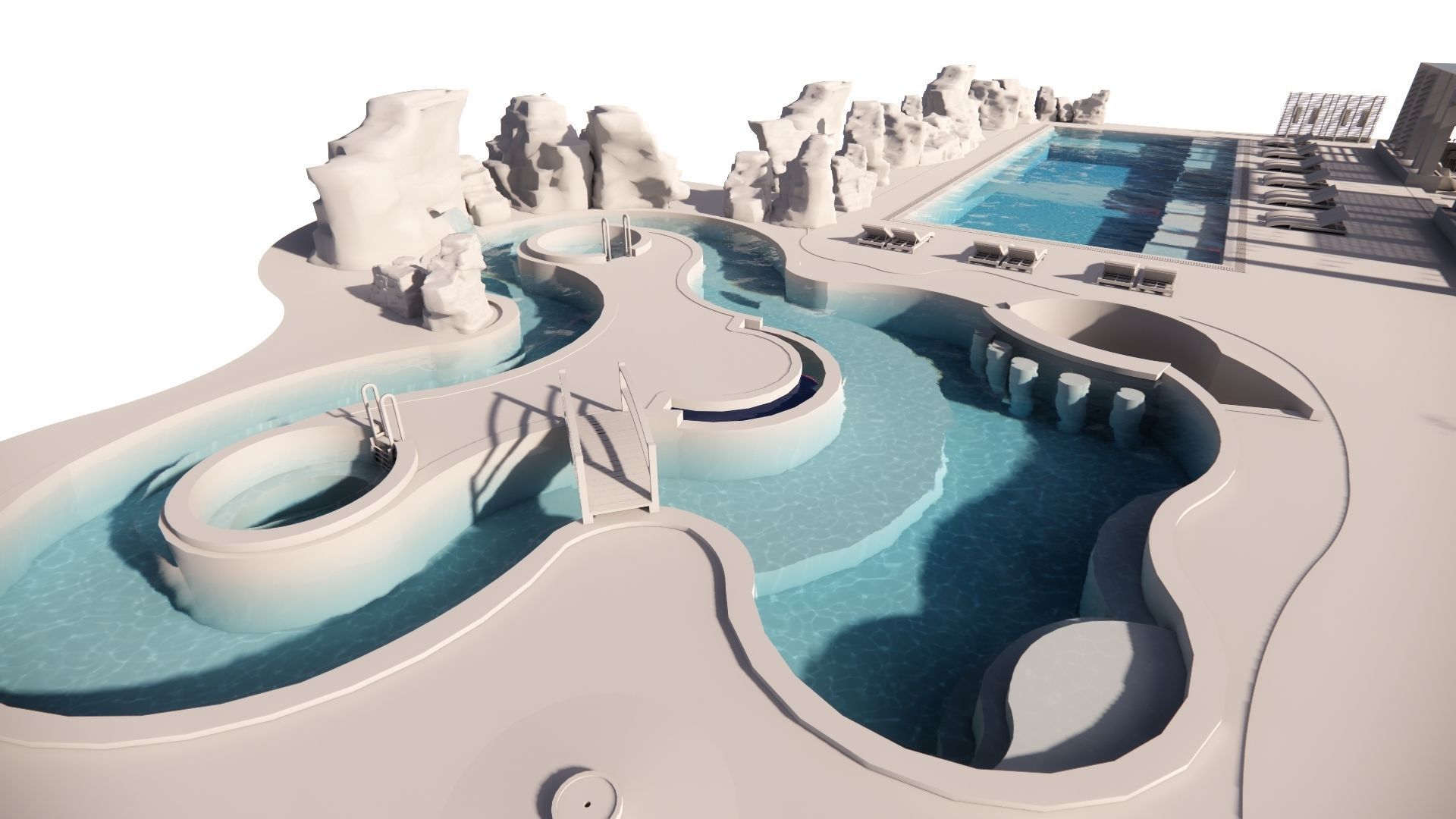 Swimming pool 3D model_16