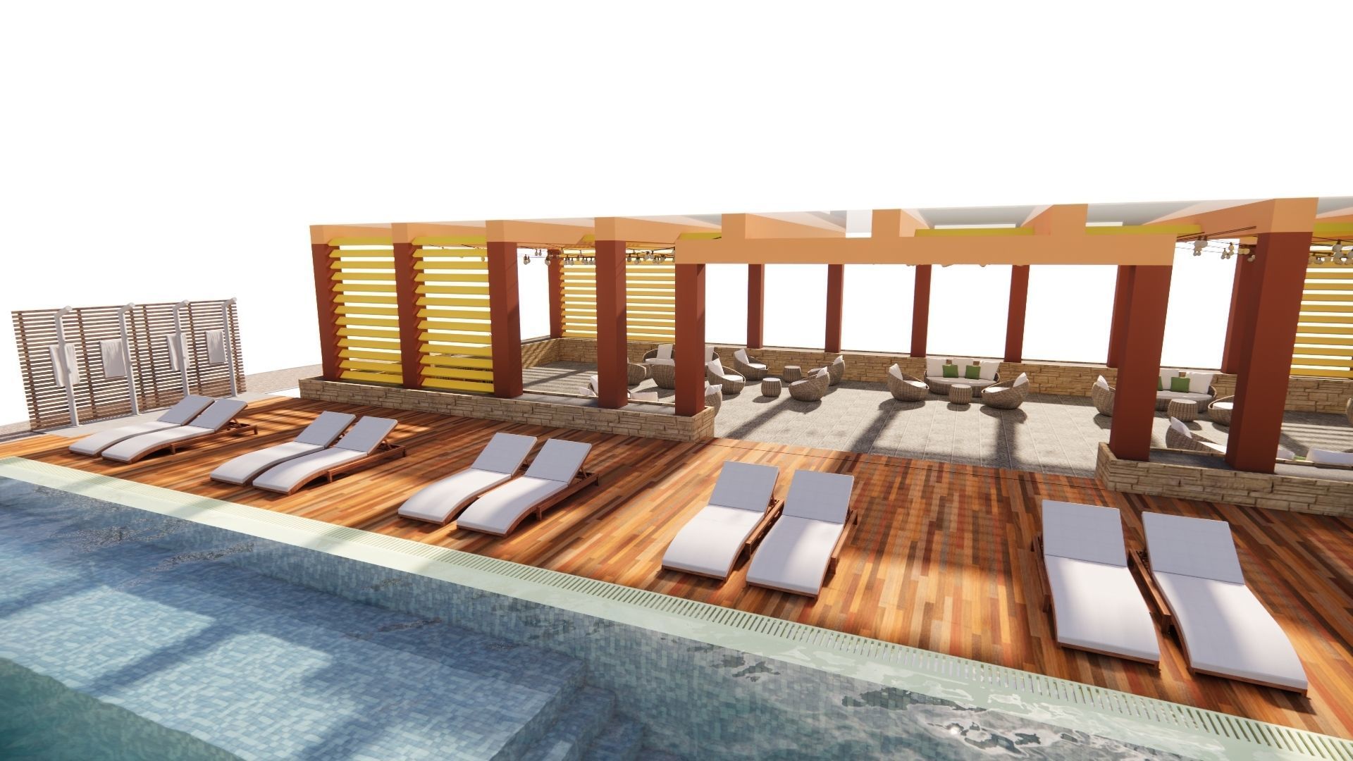 Swimming pool 3D model_11