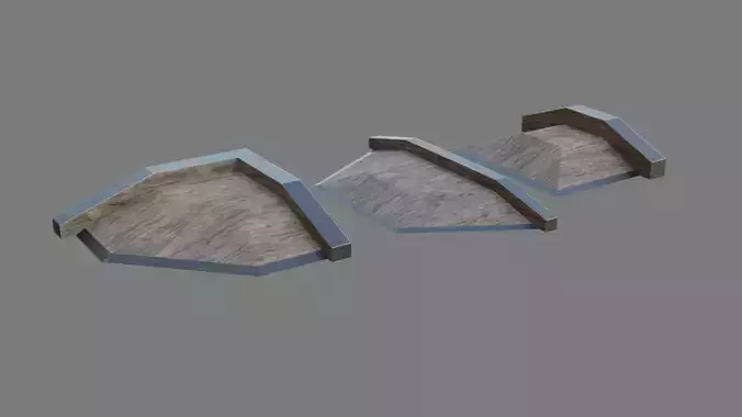 Fun Boxes Low-poly 3D model