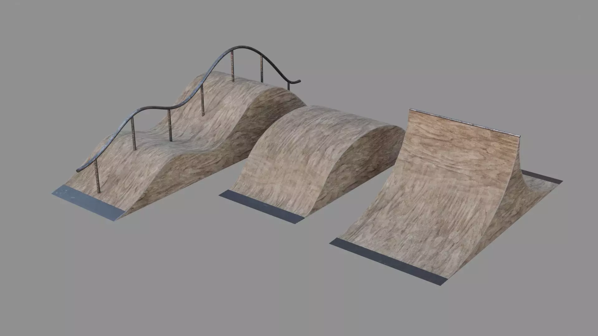 Miscellaneous Ramps Low-poly 3D model