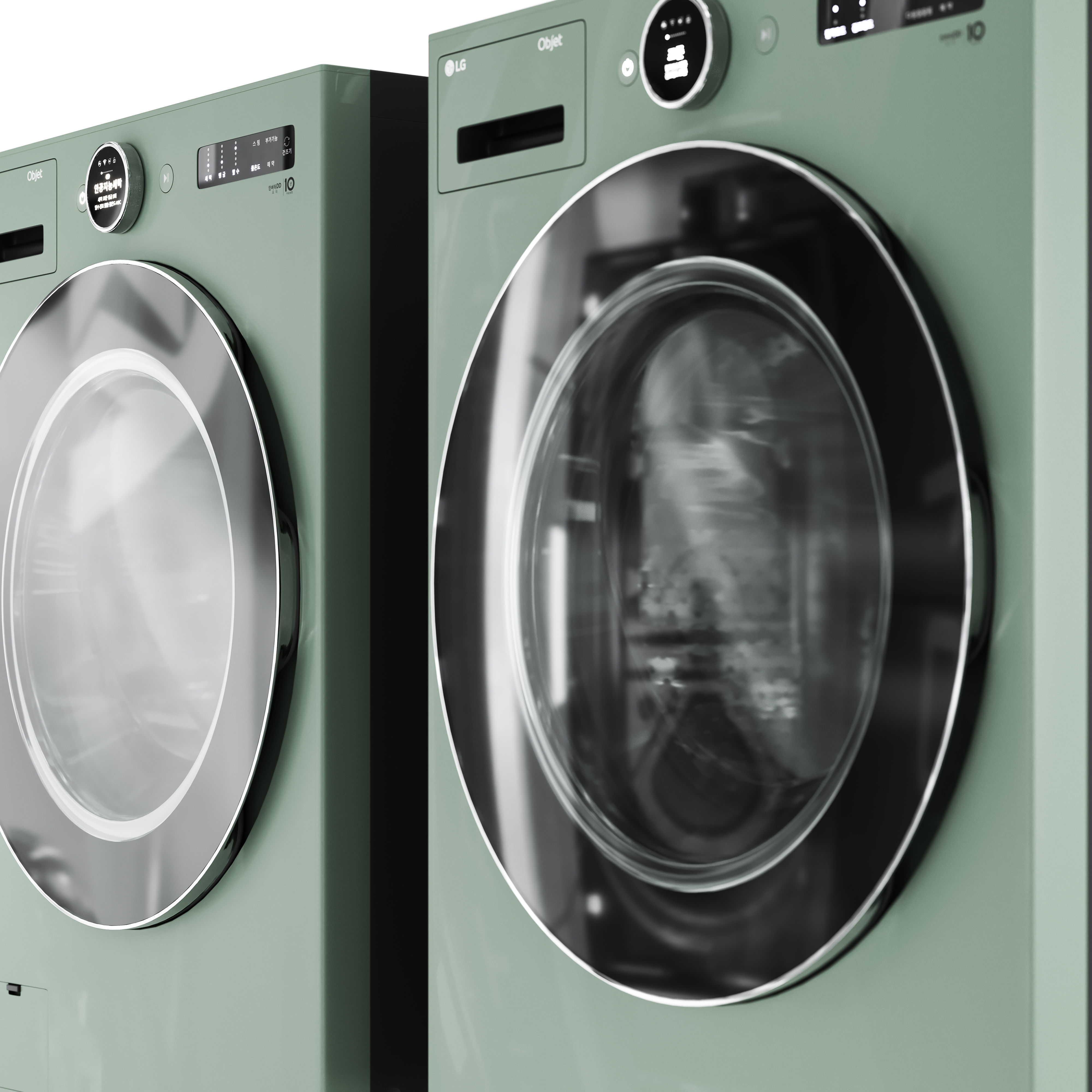 LG objet collection Washing and Drying machine KOR Ver 3D model_8