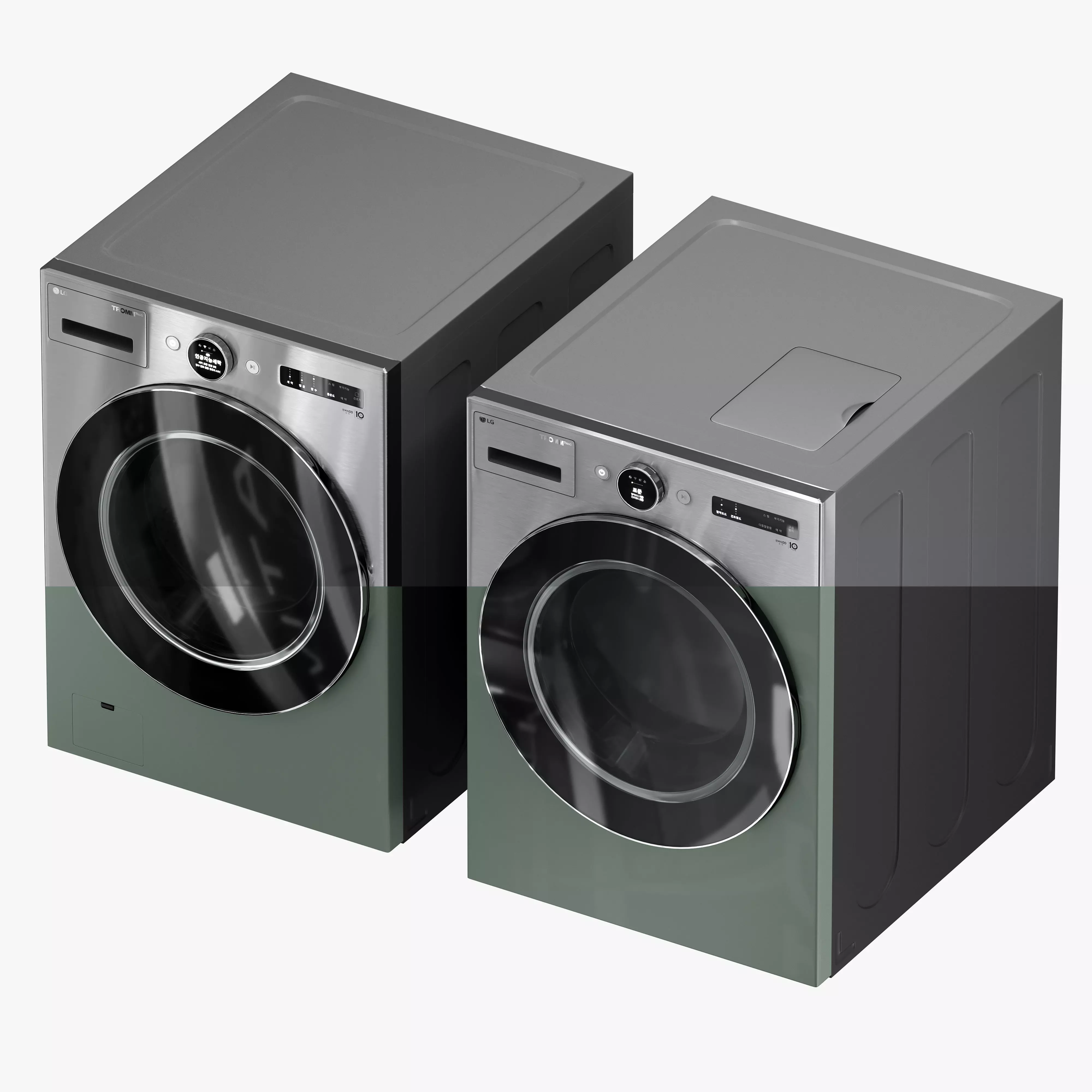 LG objet collection Washing and Drying machine KOR Ver 3D model_0