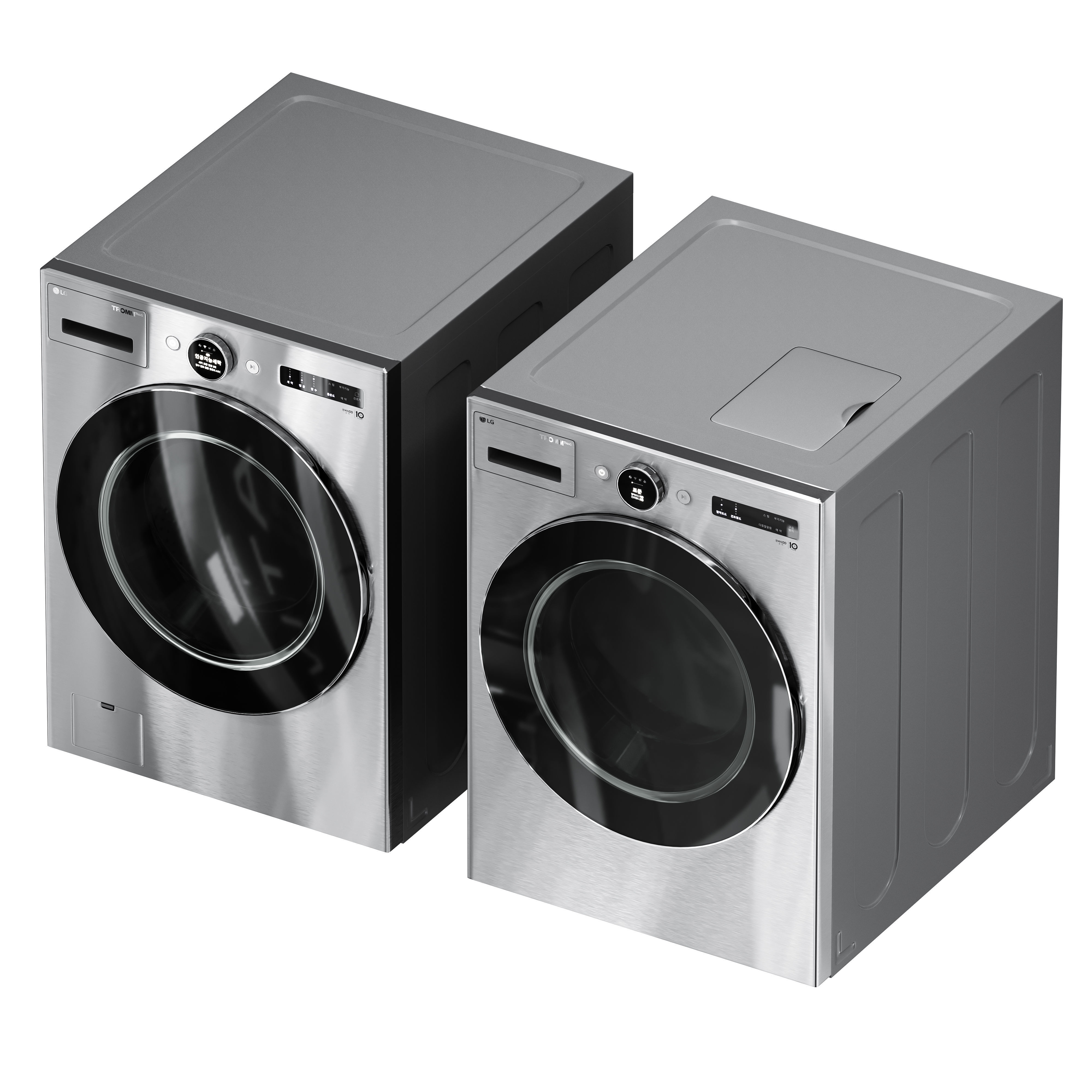 LG objet collection Washing and Drying machine KOR Ver 3D model_3