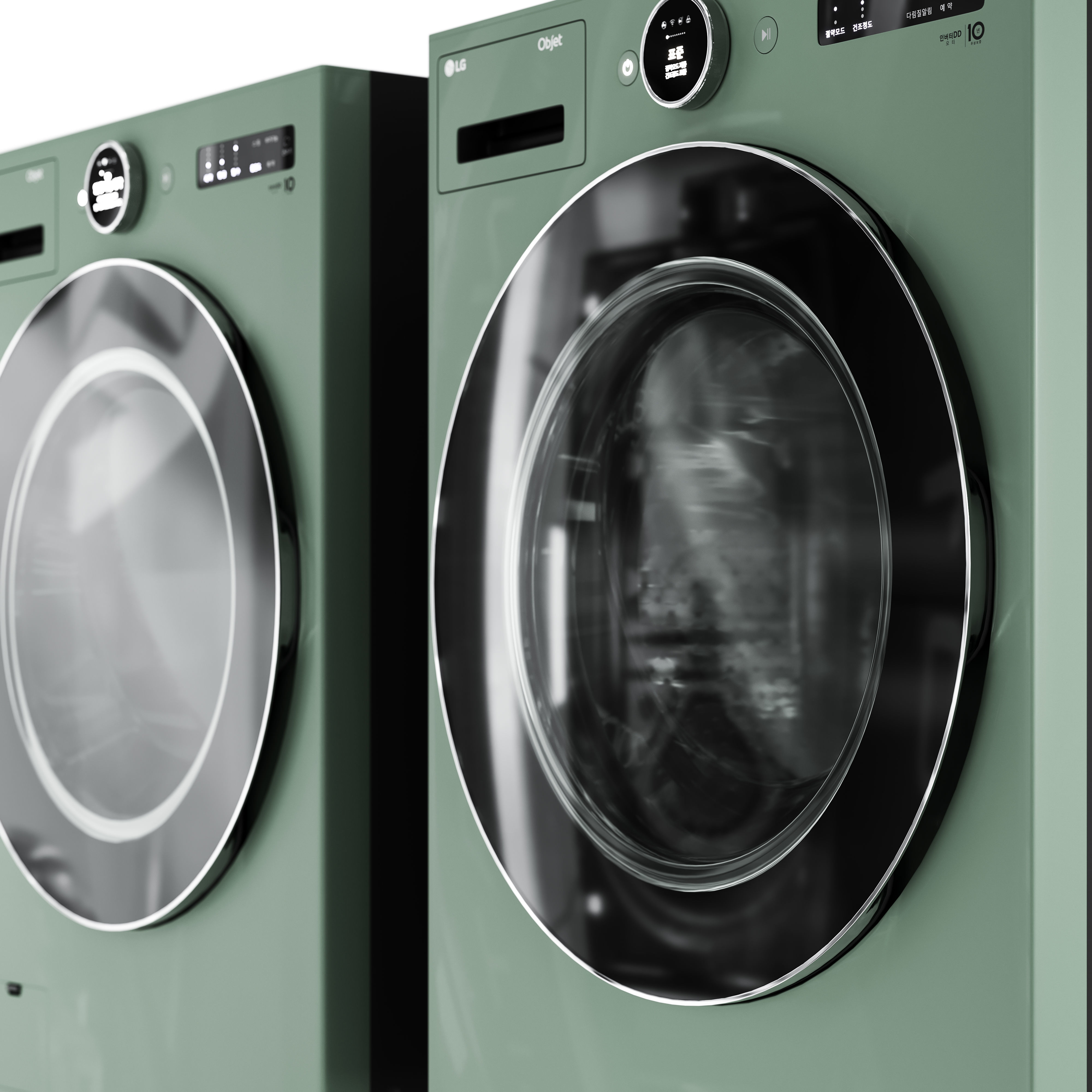 LG objet collection Washing and Drying machine KOR Ver 3D model_5