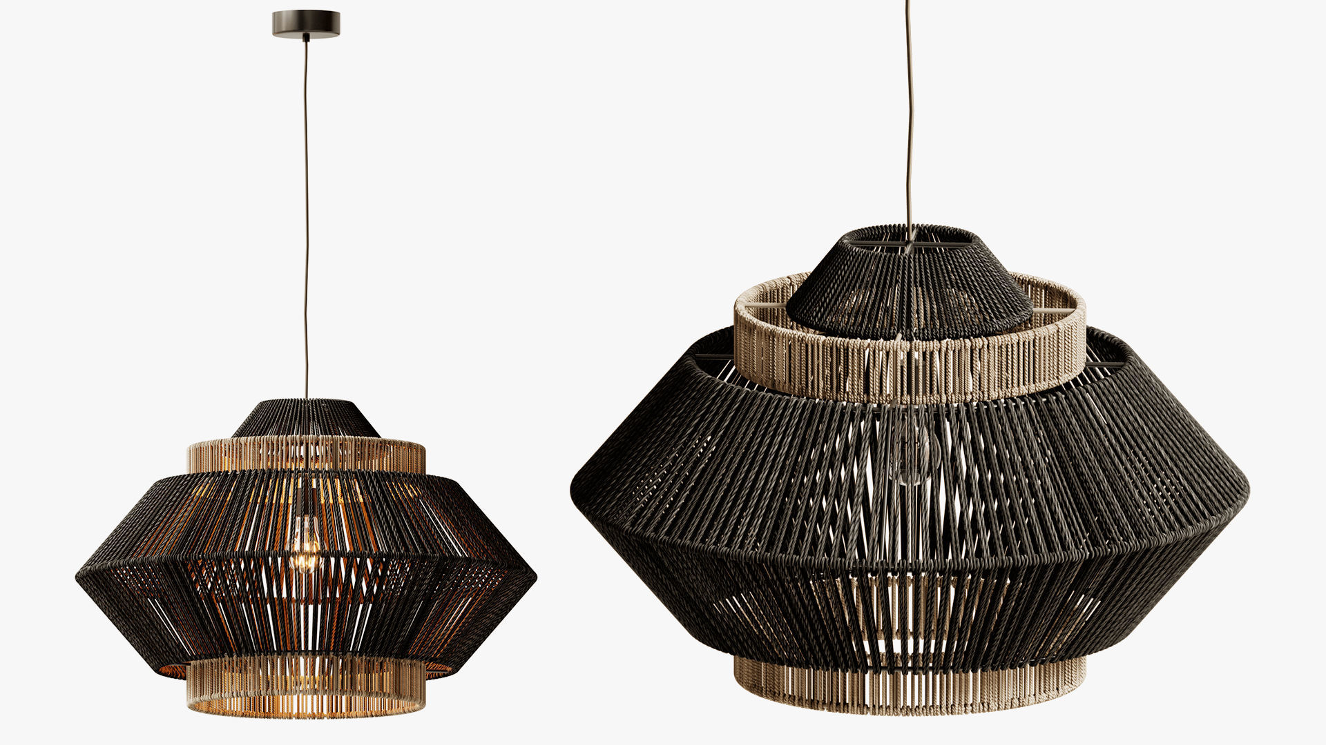 Pendant Lights Boho Etsy 3D model_4