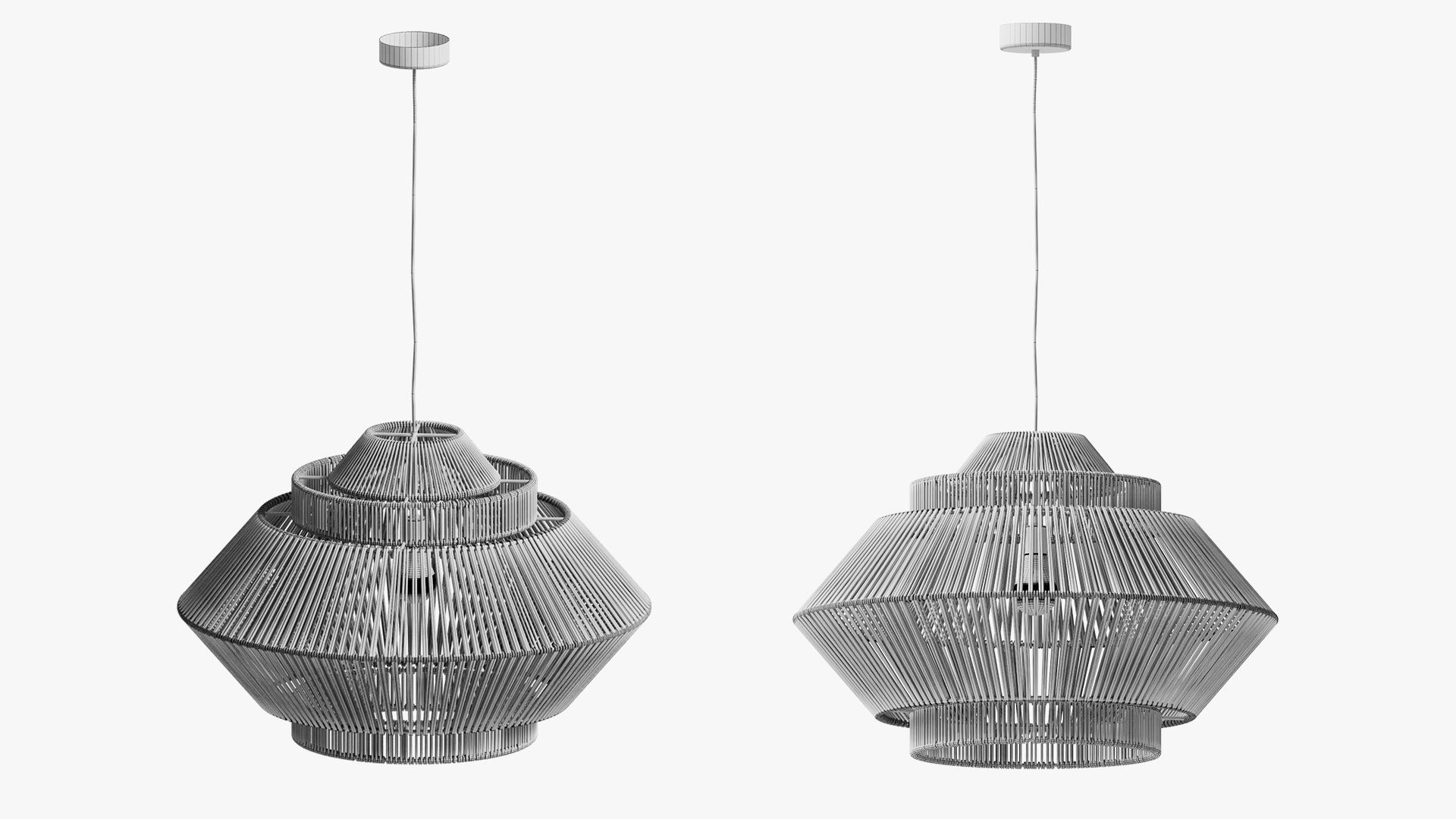 Pendant Lights Boho Etsy 3D model_5