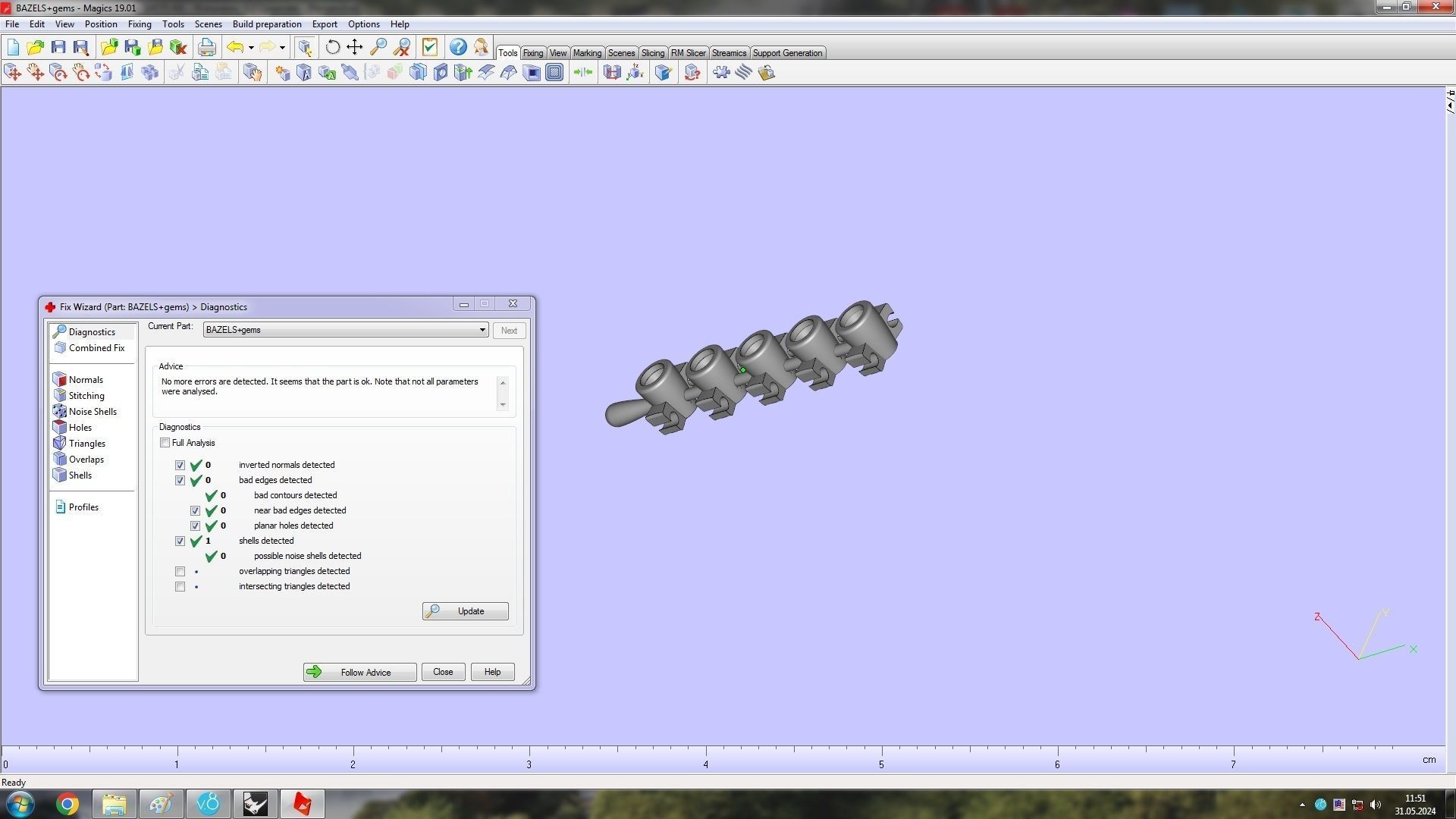 Moving Diamonds Paved Ring 16 1mm 3D print model_16