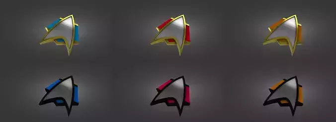 Star Trek Badge 3D print model