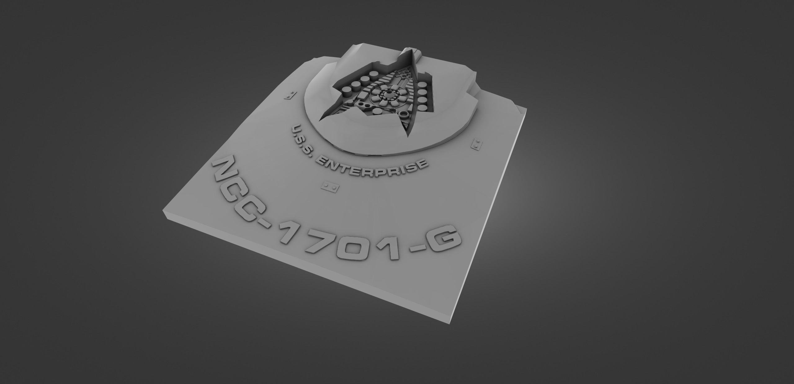 Star Trek Badge 3D print model_2