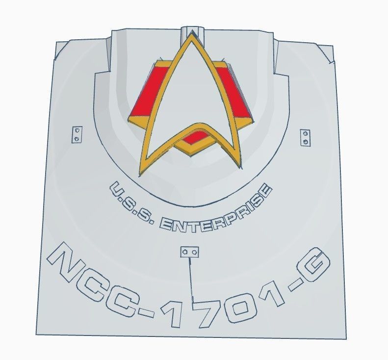 Star Trek Badge 3D print model_1