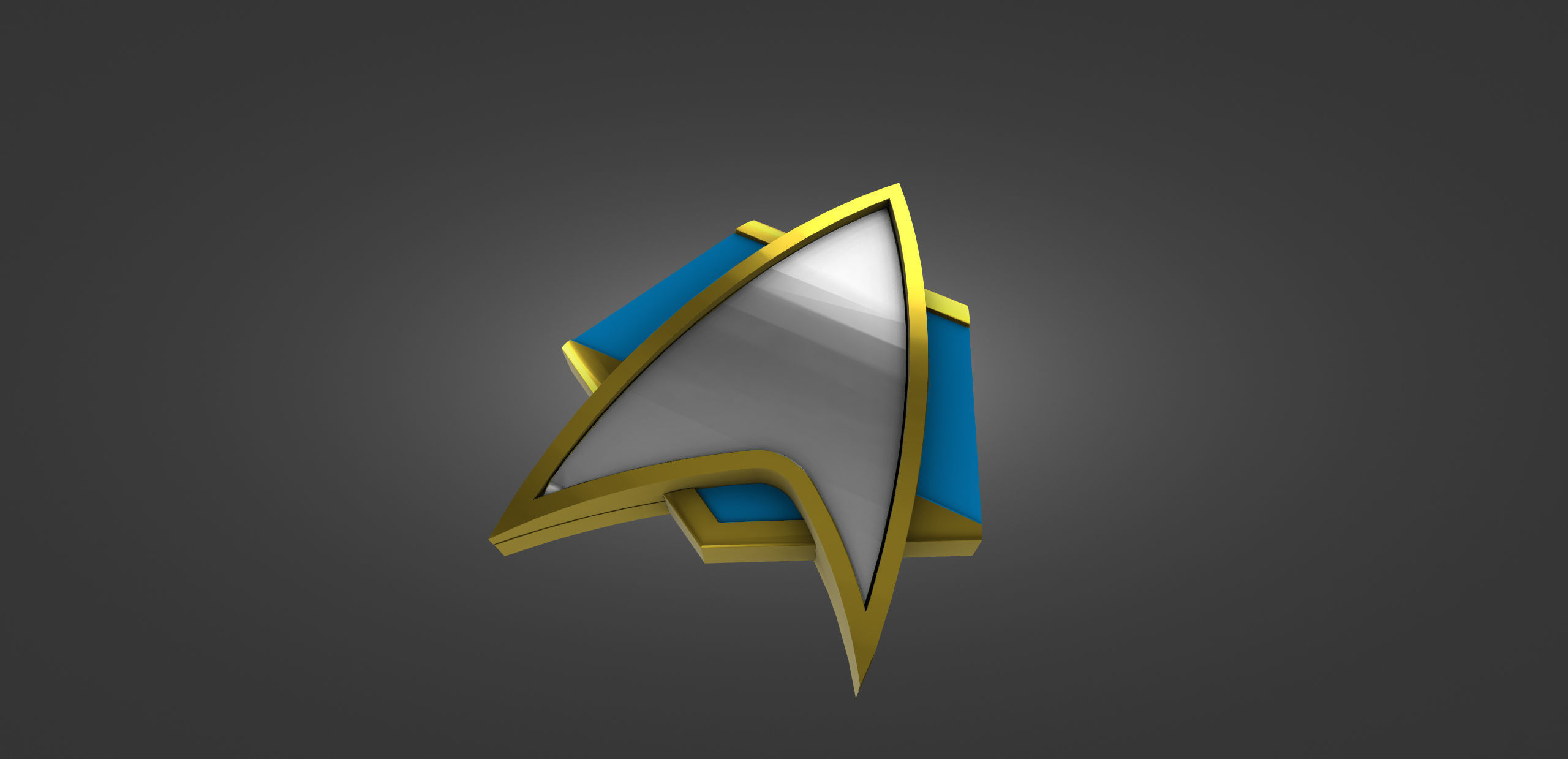 Star Trek Badge 3D print model_5