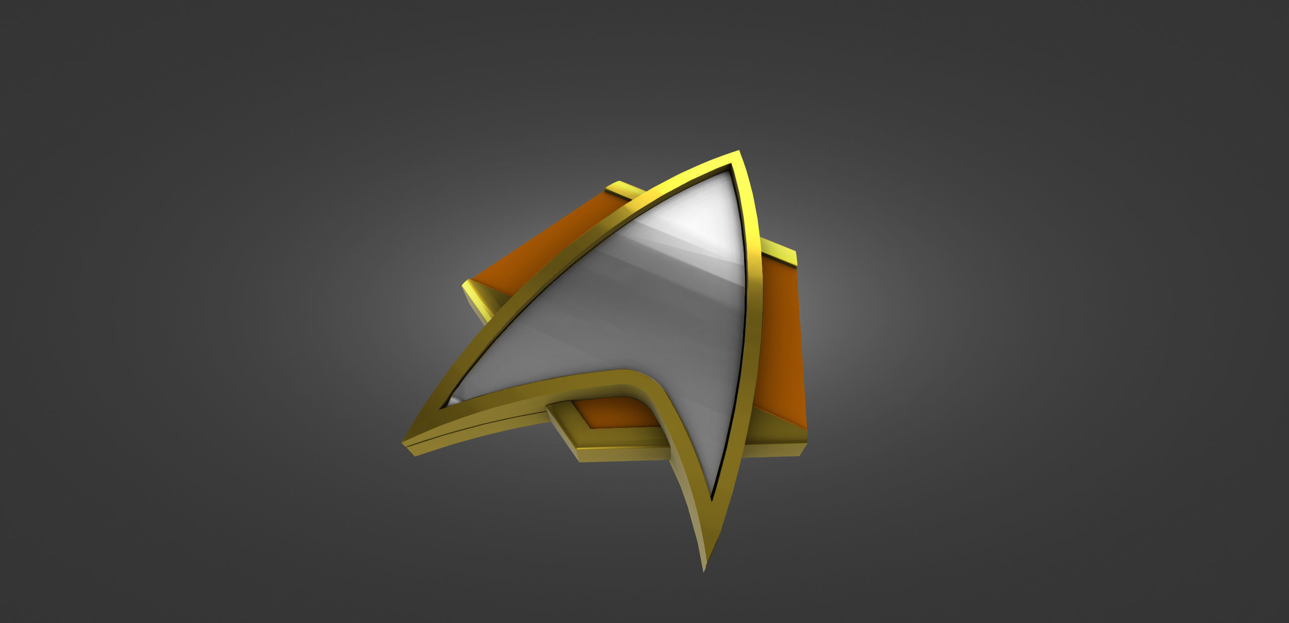 Star Trek Badge 3D print model_6