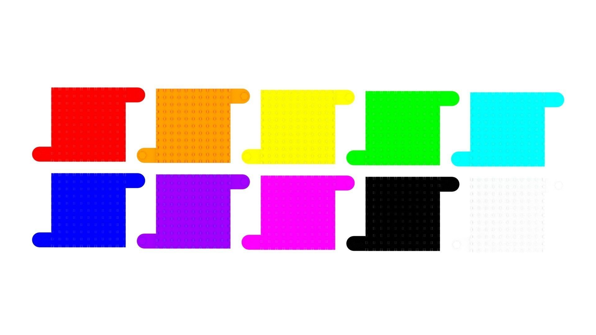 Colored Chipset Radiators Set 3D model_15
