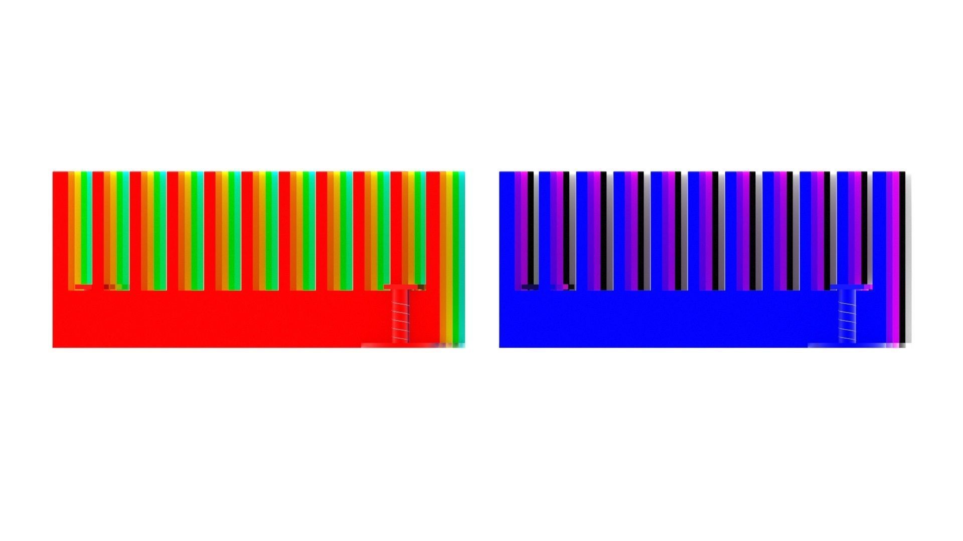 Colored Chipset Radiators Set 3D model_17