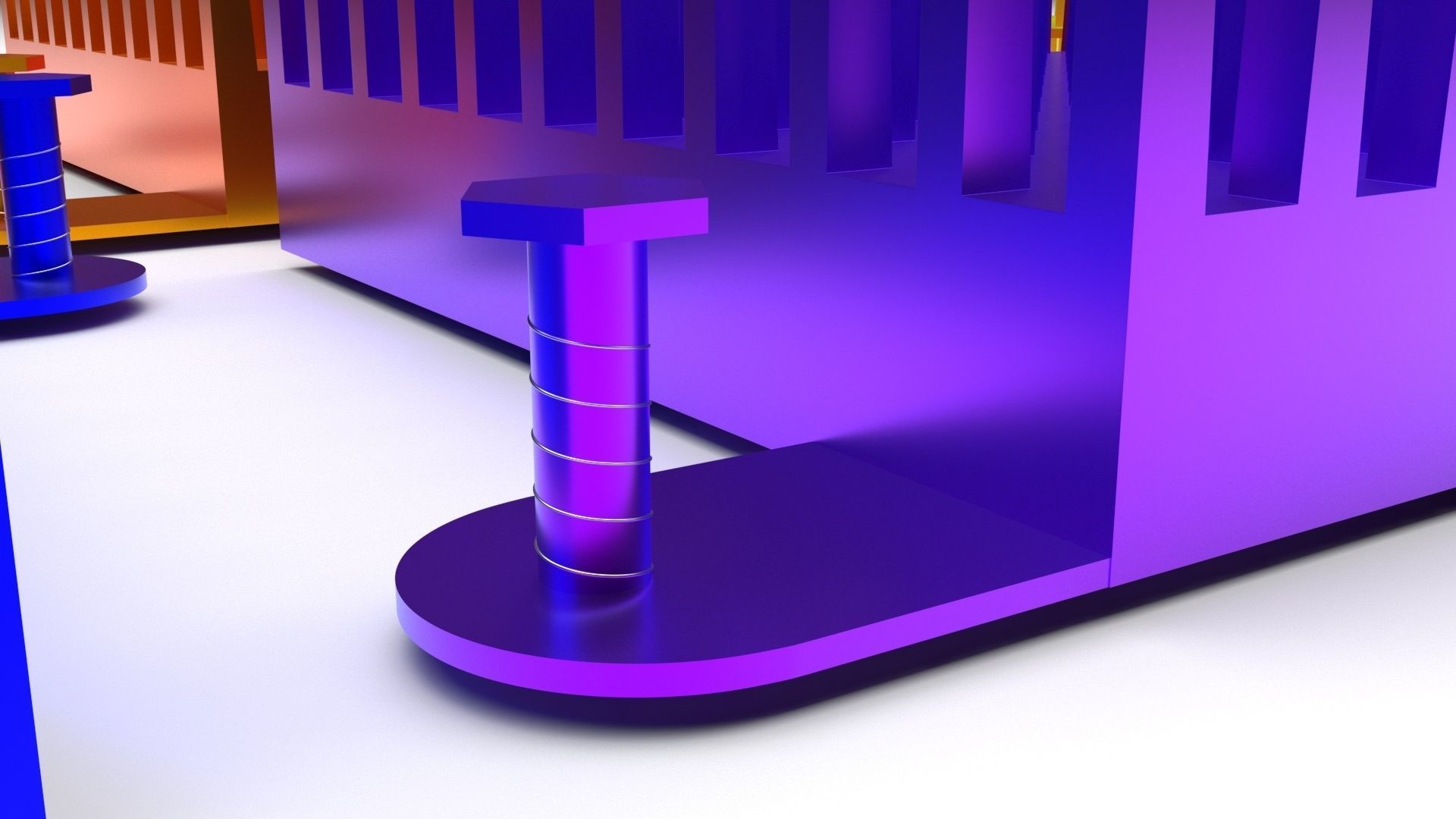 Colored Chipset Radiators Set 3D model_5