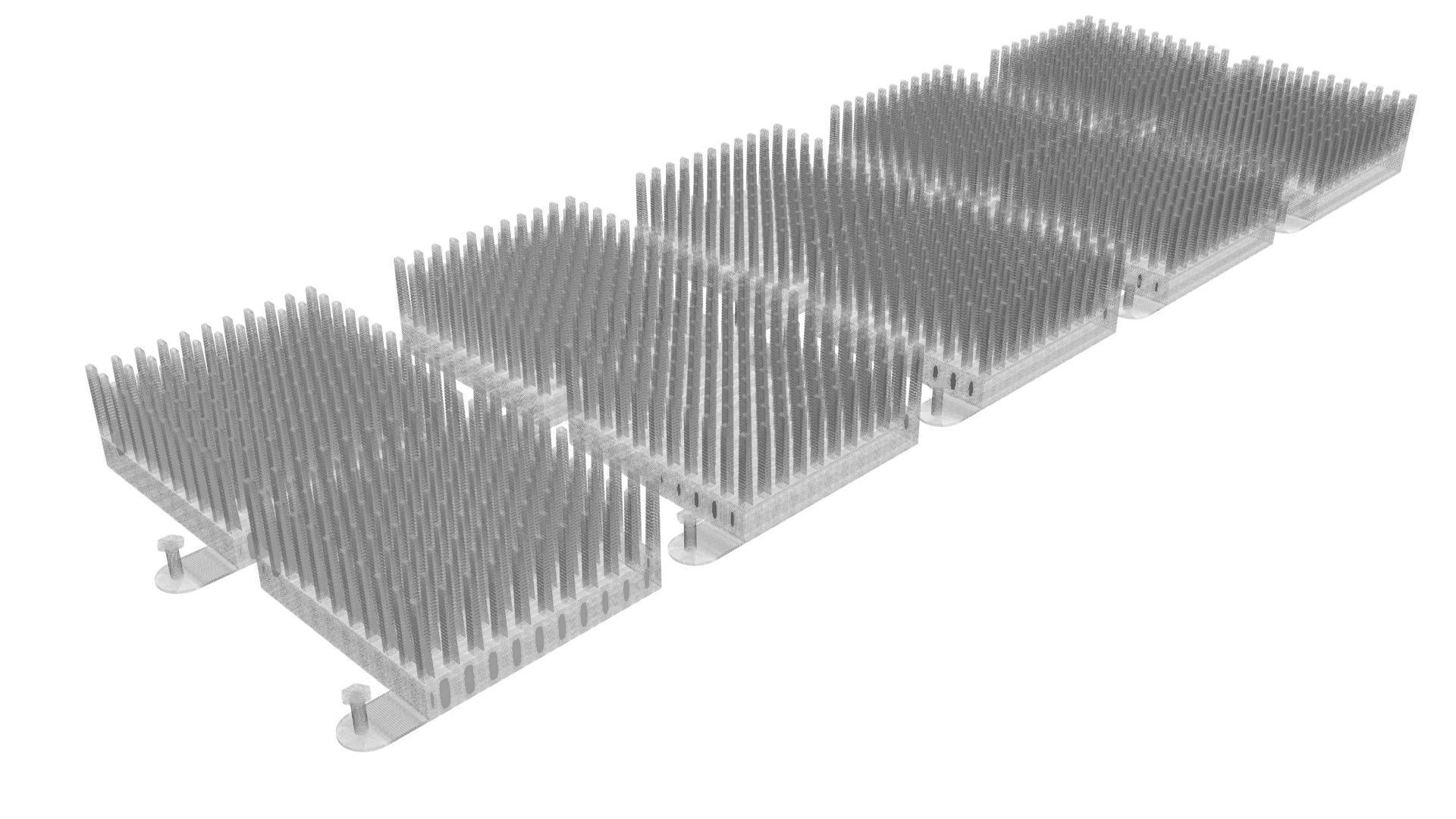 Colored Chipset Radiators Set 3D model_21