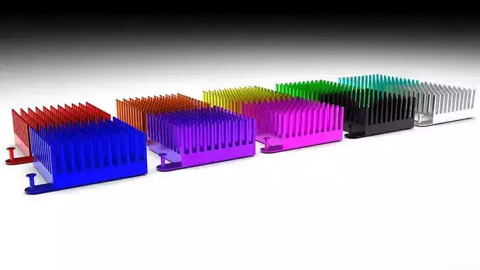 Colored Chipset Radiators Set