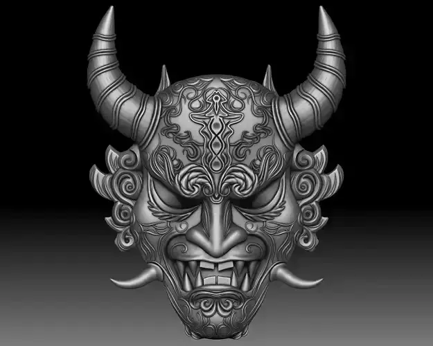 Oni mask Japanese demon
