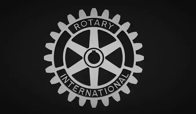 Rotary International Logo 3D print model
