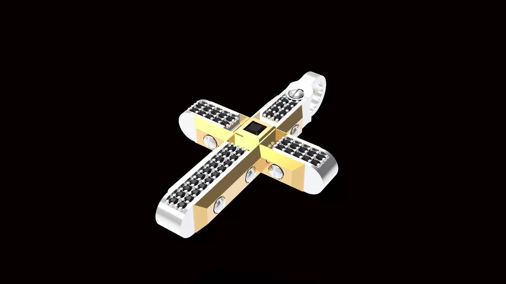 Jewelry Cross Pendant  3D print model_0