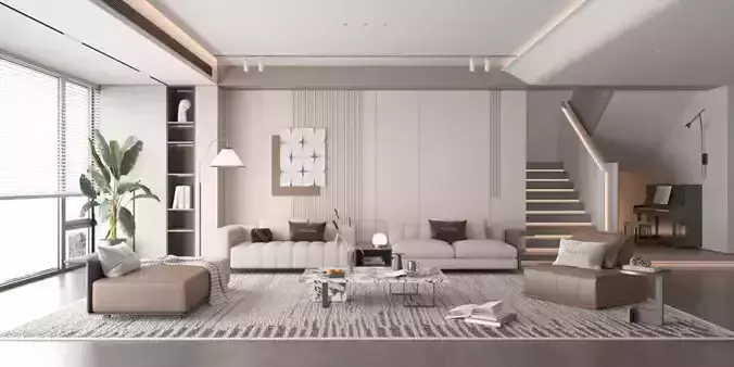Modern living room-3