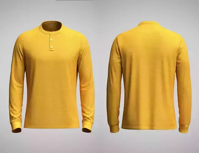 Mens Mandarin Collar Jersey