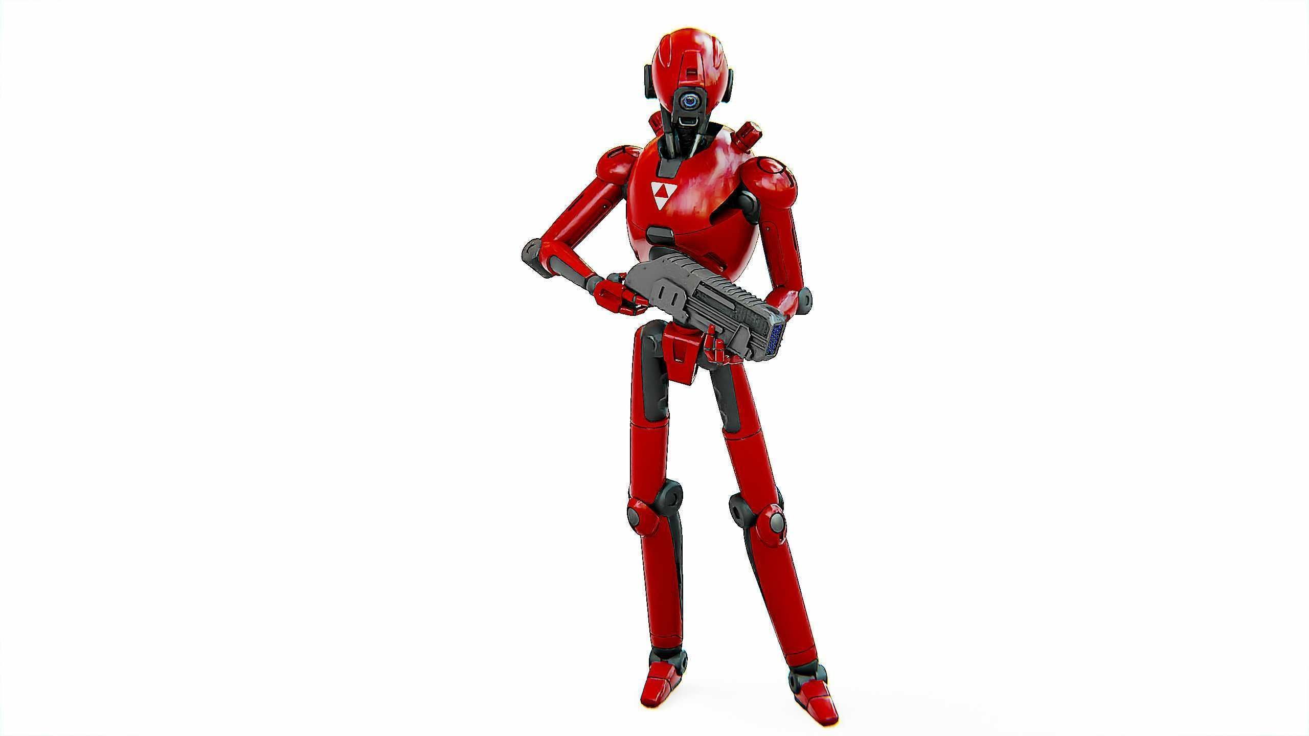 BATTLE DROID X-5000 Rigged for Unreal Engine - Unity - MIXAMO 3D model_19