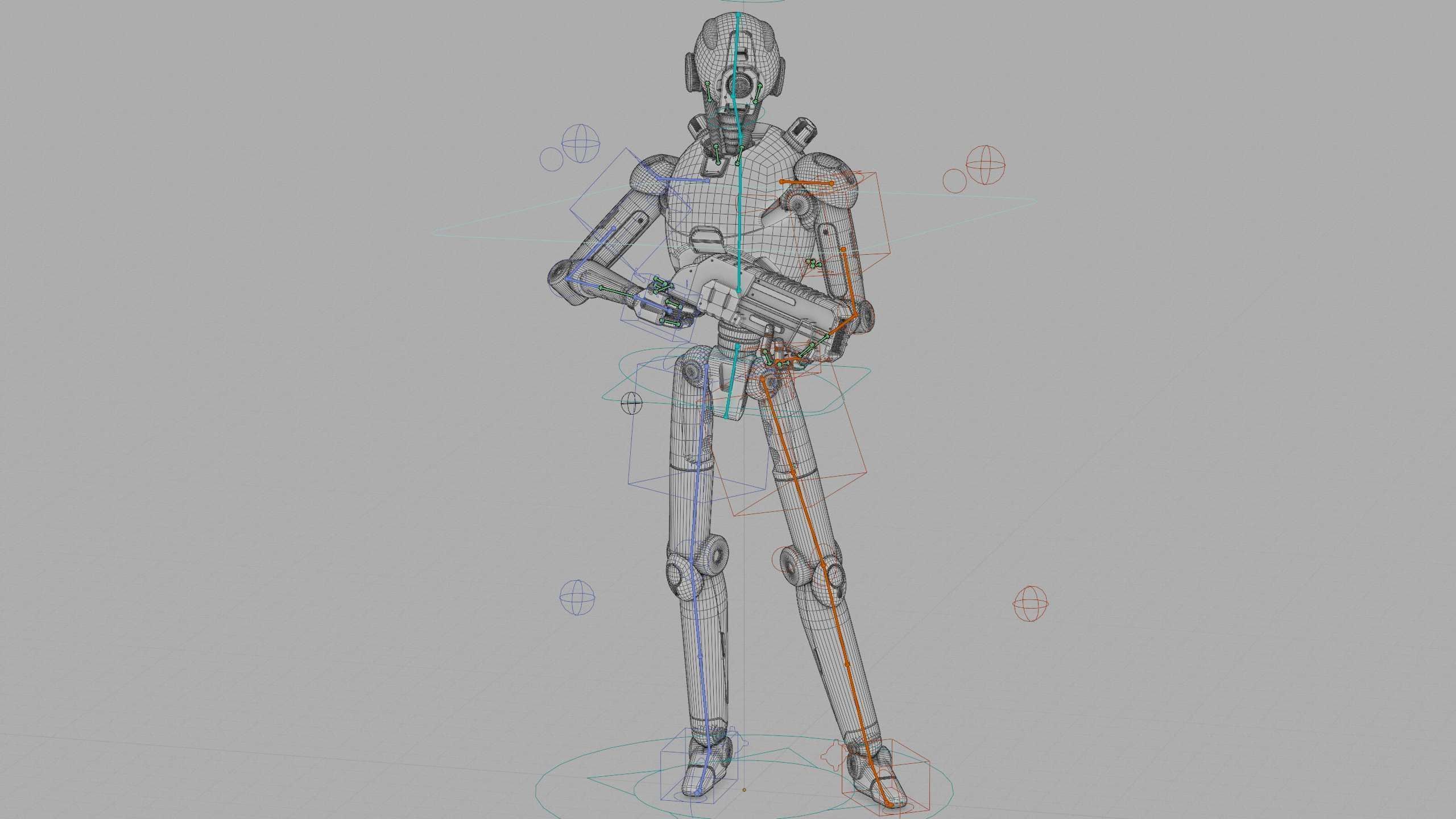BATTLE DROID X-5000 Rigged for Unreal Engine - Unity - MIXAMO 3D model_40