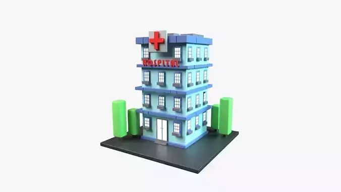 Hospital 3D Illustration