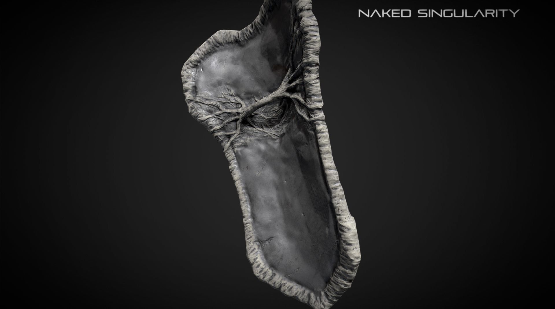 Skull greatshield - Medieval dark fantasy weapon Low-poly 3D model_2