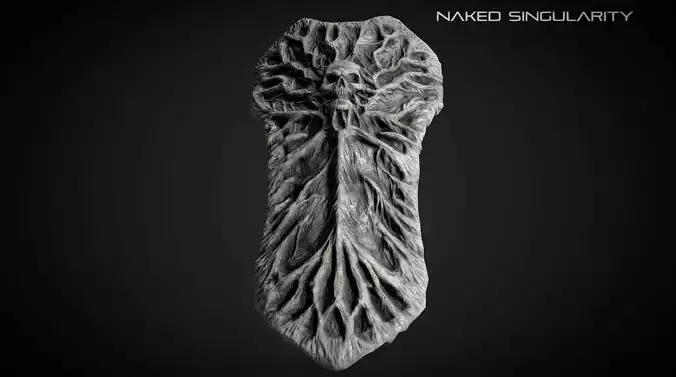 Skull greatshield - Medieval dark fantasy weapon