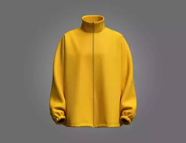 Womens Oversized Zipper Jacket