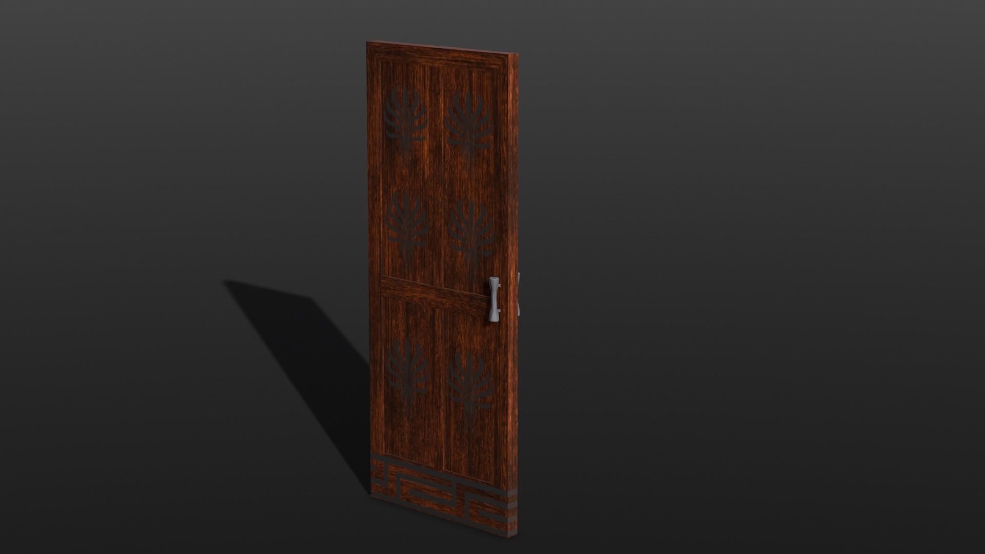 Wooden Door 3D Model Low-poly 3D model_20