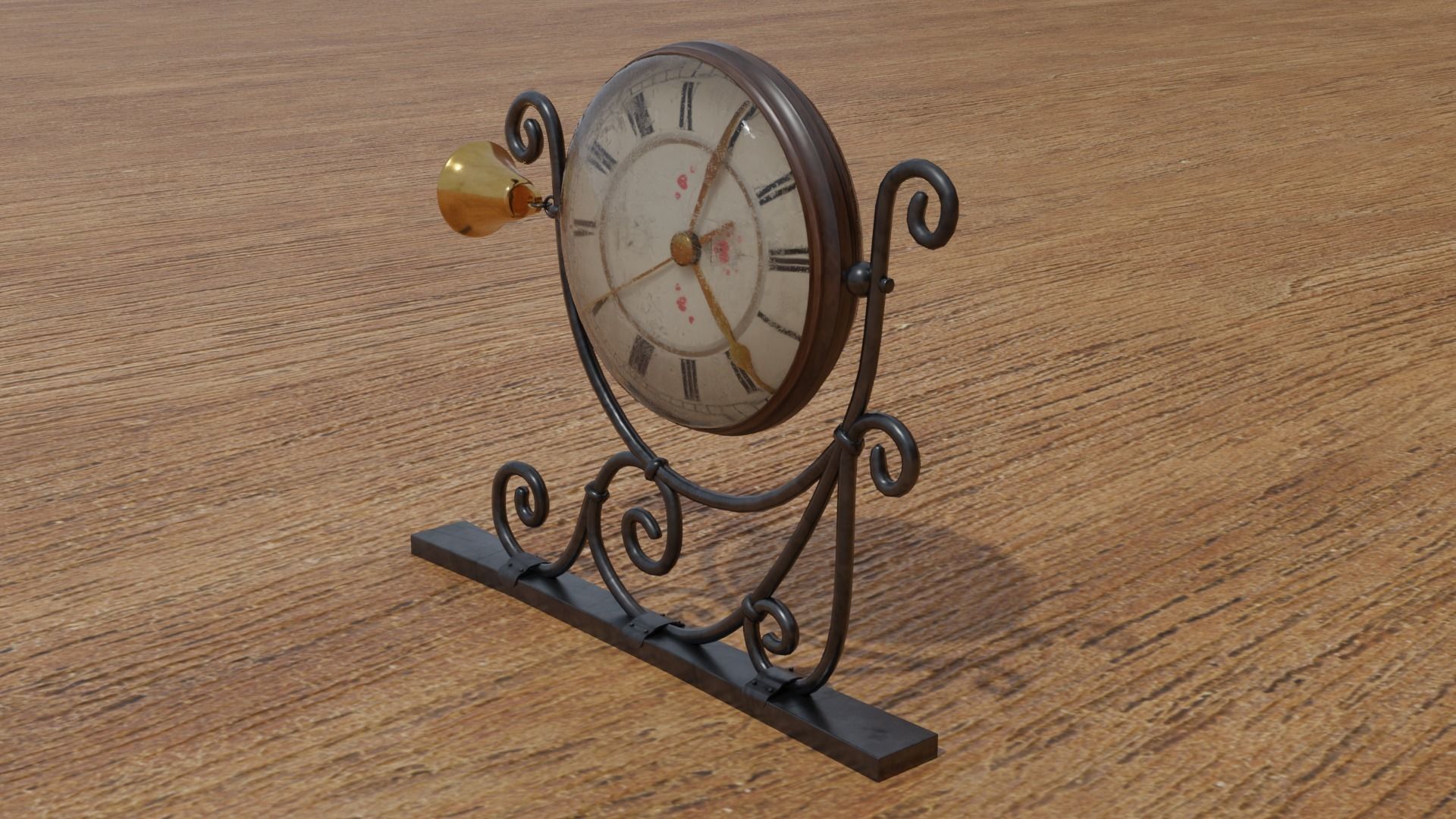 wall clock 3D model_5