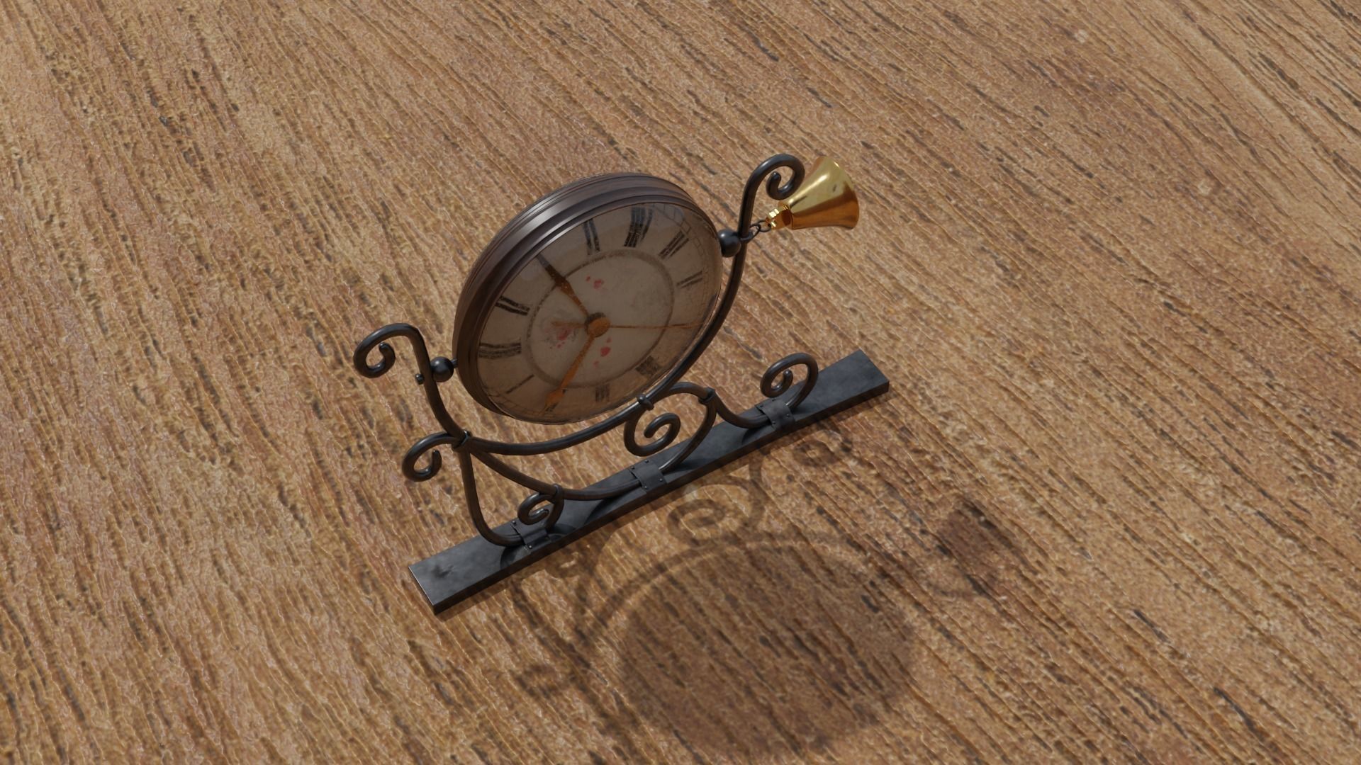 wall clock 3D model_7