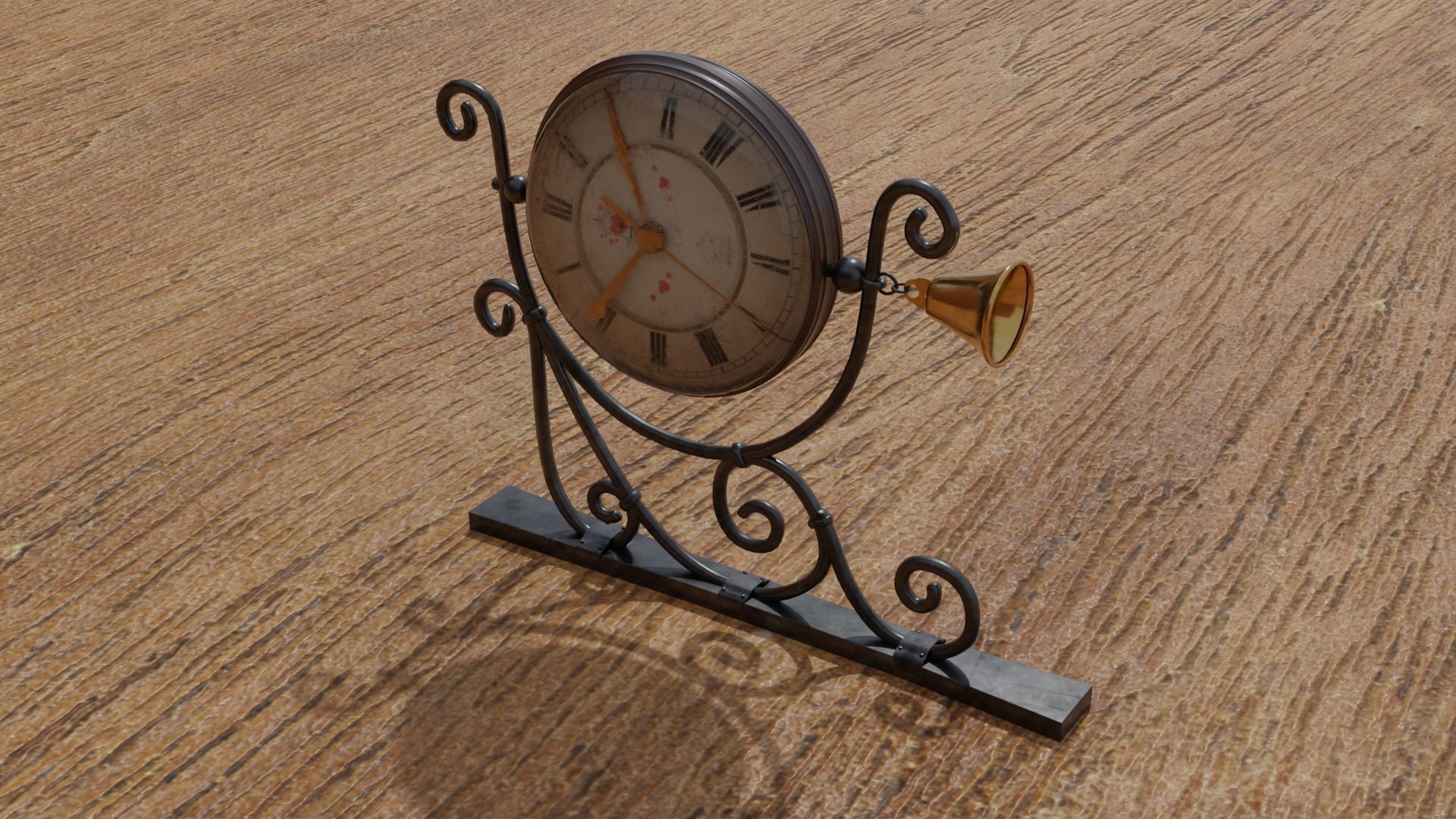 wall clock 3D model_6