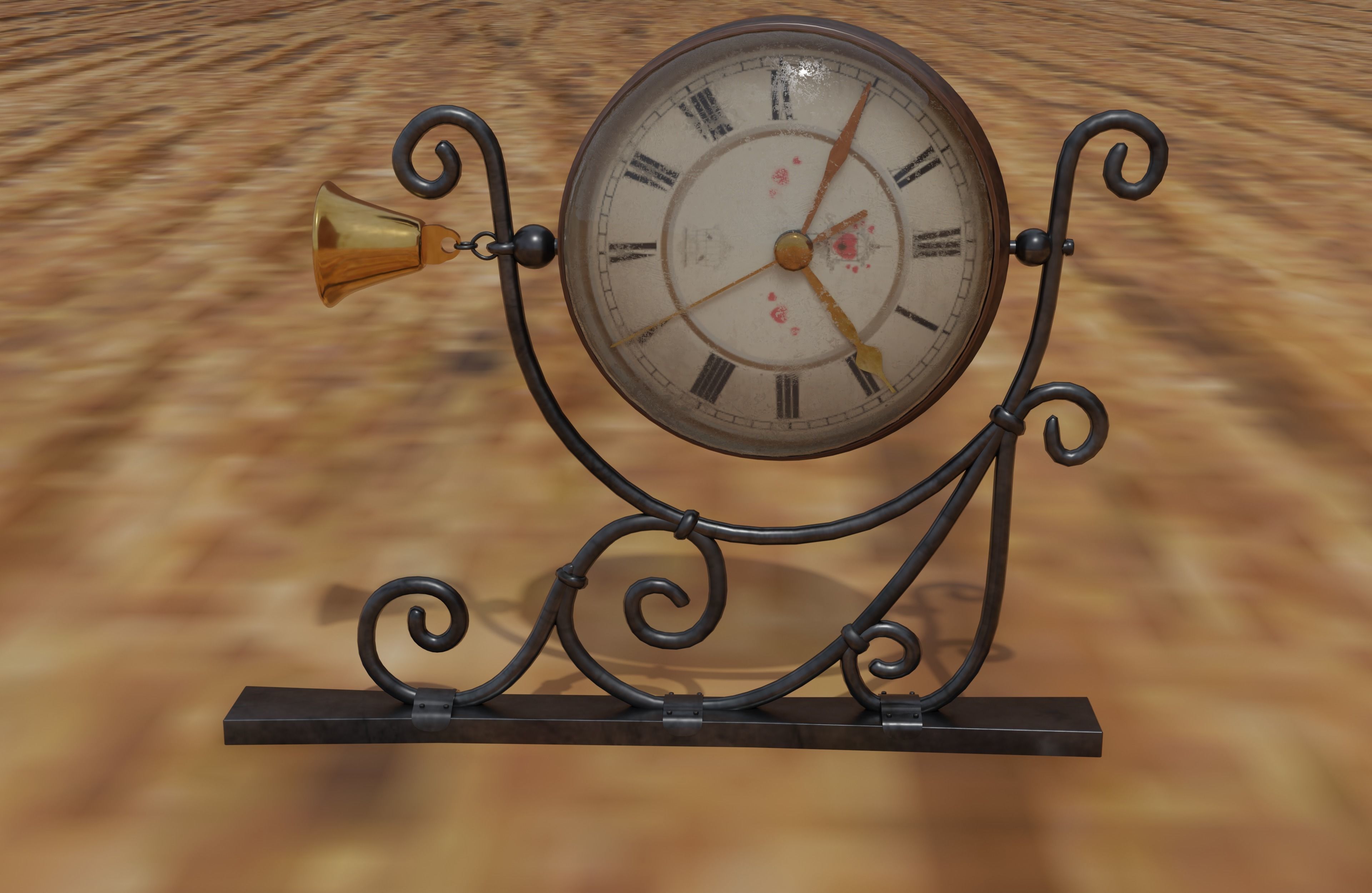 wall clock 3D model_2