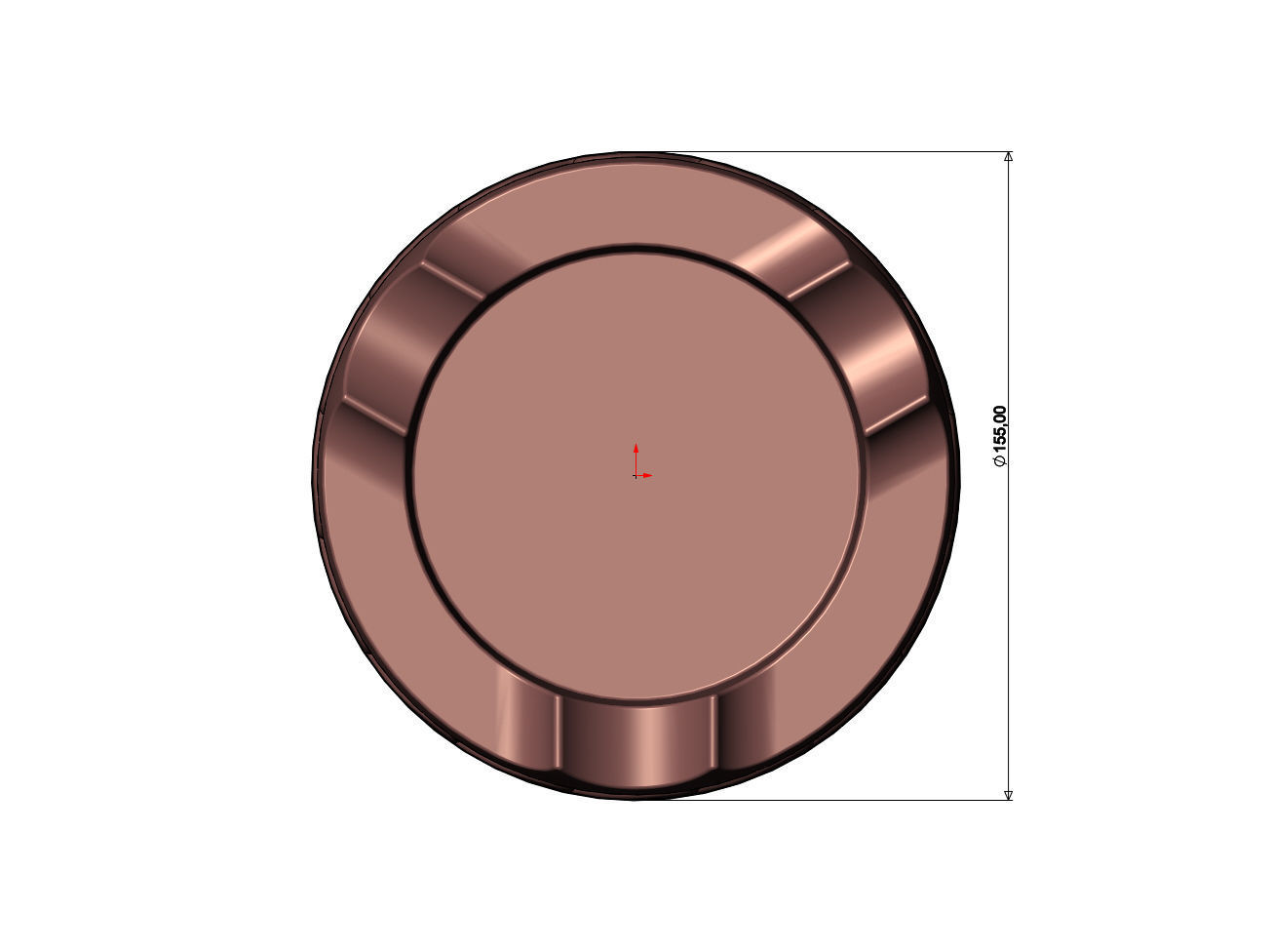 Greek wave pattern carved ashtray bowl  3D print model_6