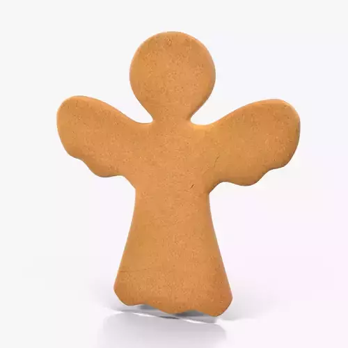 Gingerbread Cookie Angel 3 Low-poly 3D model
