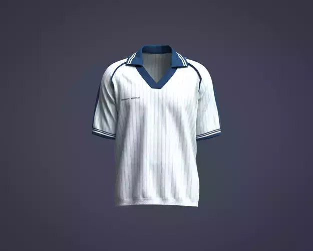 Mens chunky ribbed knitted raglan polo t shirt