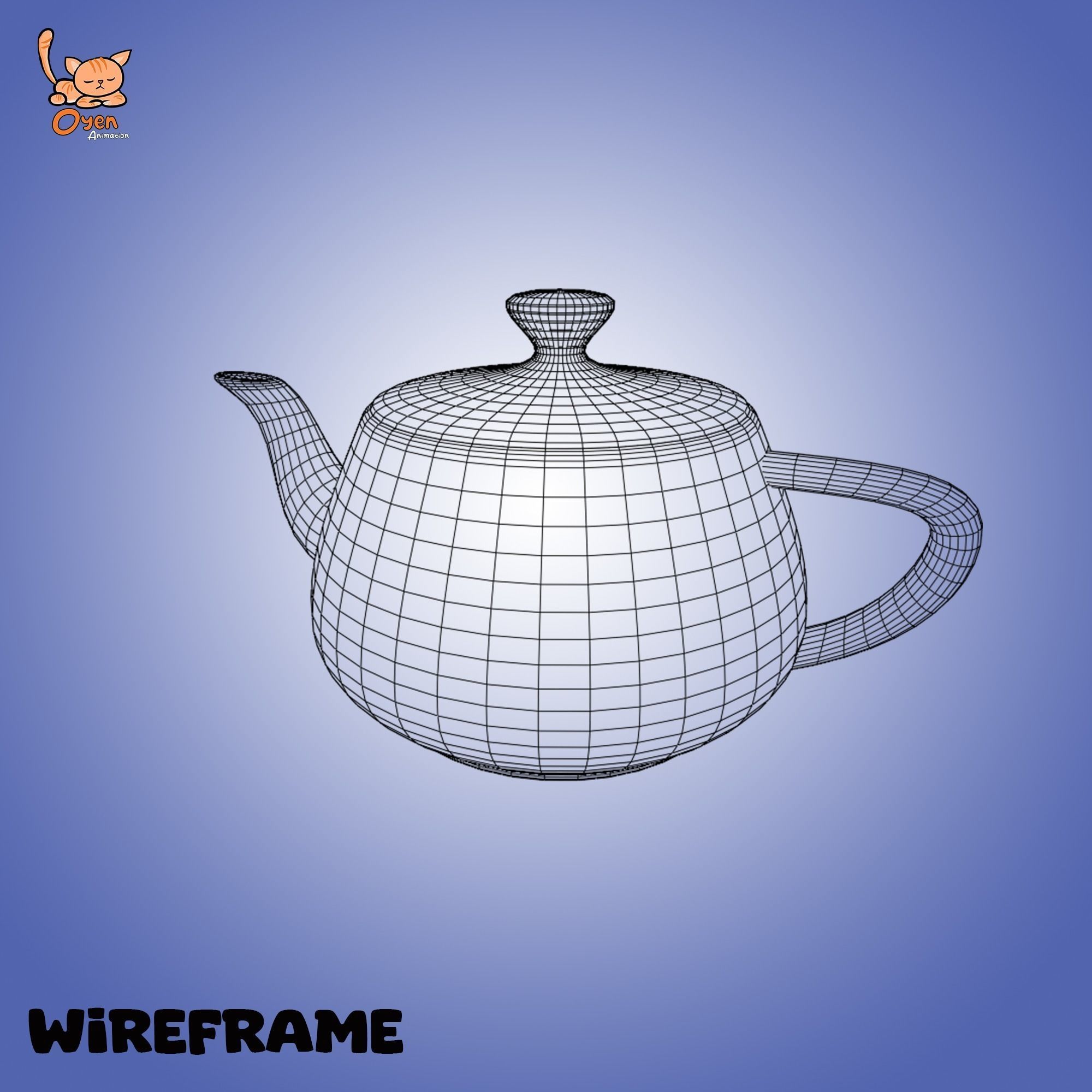 Cute Teapot 01 Low-poly 3D model_10